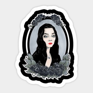 Morticia Addams Sticker